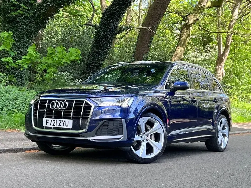 Used Audi Q7 S-Line 231 HP (169 kW) 2021 Blue SUV