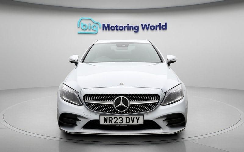 Used Mercedes C200 AMG line 184 HP (135 kW) 2022 Silver Coupe