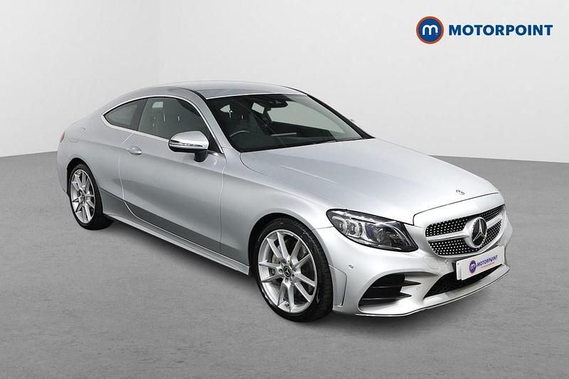 Silver Used 2019 Mercedes C300 AMG Line Premium Coupe | £22,949 (Fair price) - Image 1/4
