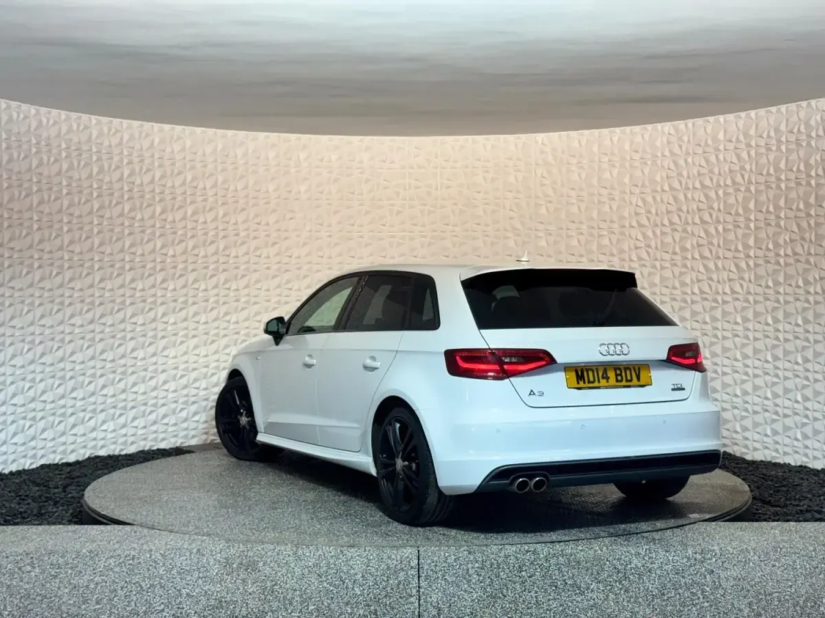 Used Audi A3 S-Line 184 HP (135 kW) 2014 White Hatchback