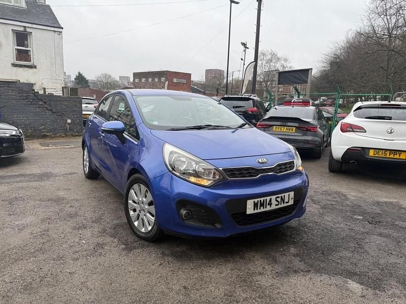 Used Kia Rio 2014 Blue Hatchback