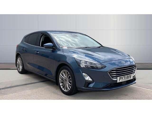 Blue Used 2022 Ford Focus Titanium X Hatchback | £12,195 (Good price) - Image 1/4