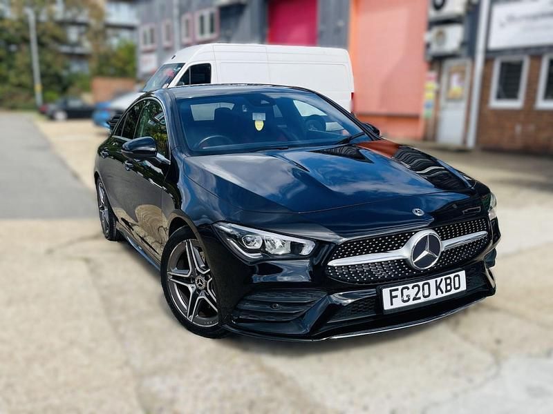 Used Mercedes CLA200 AMG line 163 HP (119 kW) 2020 Black Coupe
