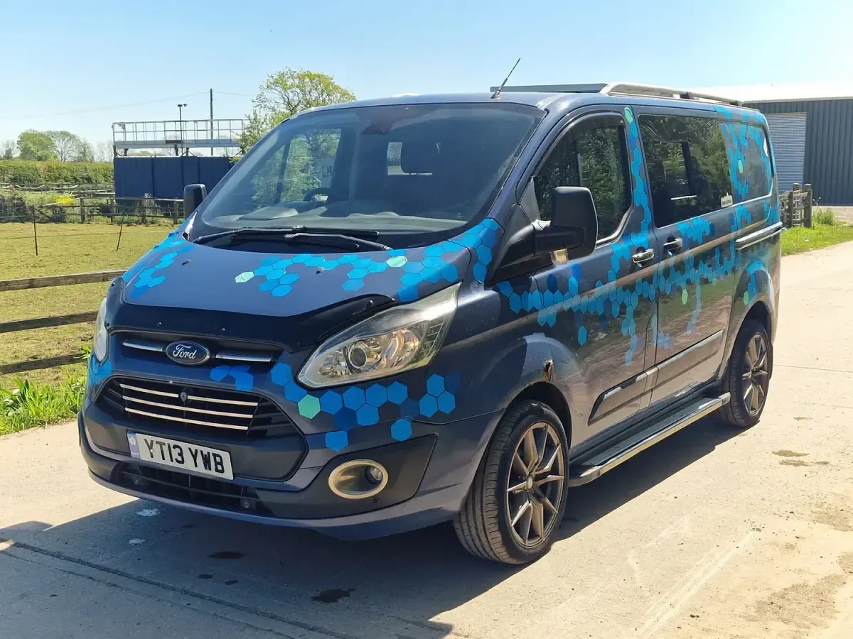 Usado Ford Transit Custom Trend 100 HP (73 kW) 2013 Azul Van