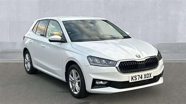Moon white metallic Used 2024 Skoda Fabia SE L Hatchback | £17,250 (Fair price) - Image 1/4