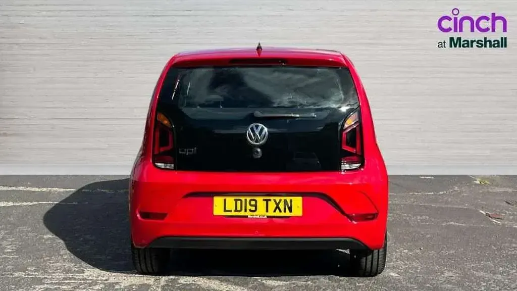 Used VW up! Edition 60 HP (44 kW) 2019 Red Hatchback