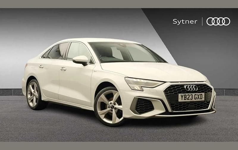 White Used 2023 Audi A3 S-Line Sedan | £19,750 (Good price) - Image 1/4