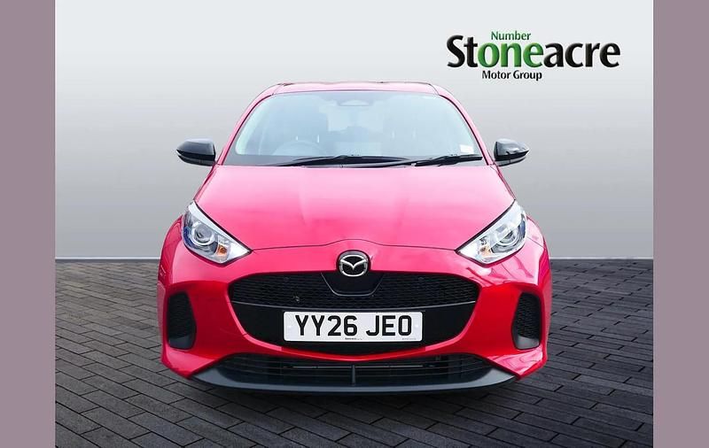 Ny Mazda 2 Exclusive-Line 113 HK (83 kW) 2026 Röd Halvkombi