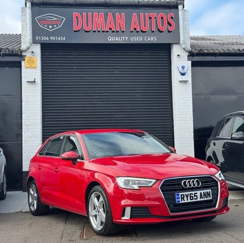 Red Used 2017 Audi A3 Sportback Sport Hatchback | £10,995 (Super price) - Image 1/4