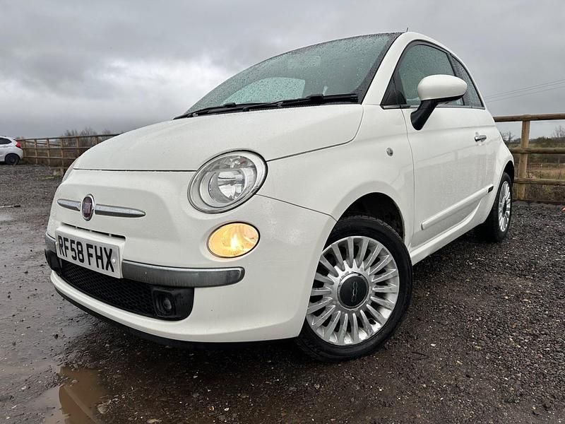 Used Fiat 500 Lounge 69 HP (50 kW) 2008 White Hatchback
