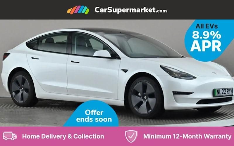 White Used 2022 Tesla Model 3 Long Range AWD Sedan | £18,976 (A bit pricey) - Image 1/3