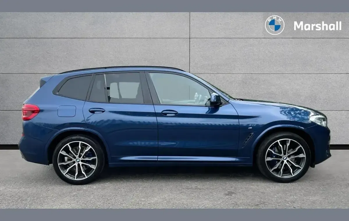 Used BMW X3 M Sport 190 HP (139 kW) 2019 Phytonic blue metallic paint SUV