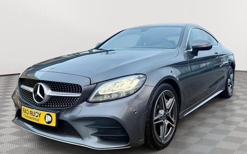 Used Mercedes C300 AMG line 258 HP (189 kW) 2019 Grey Coupe