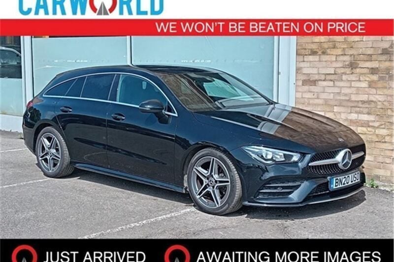 Black Used 2020 Mercedes CLA180 Shooting Brake AMG line Estate | £15,700 (Fair price) - Image 1/3