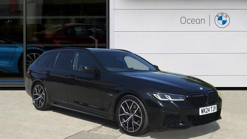 Black Used 2024 BMW 530e M Sport Estate | £36,900 (Expensive) - Image 1/4