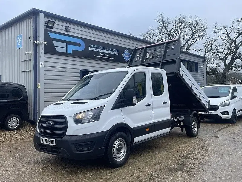 Used Ford Transit 130 HP (95 kW) 2020 White Cabriolet