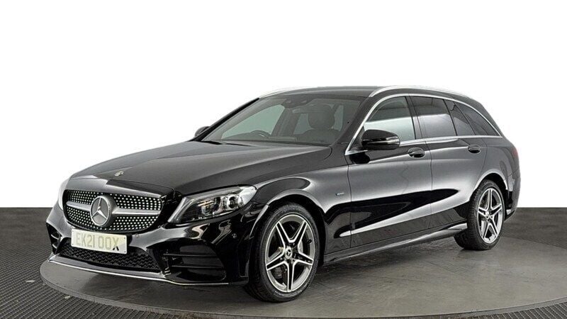 Black Used 2021 Mercedes C300e AMG line Sedan | £18,920 (Good price) - Image 1/4