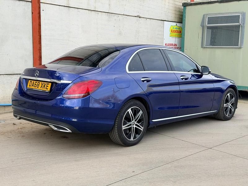 Used Mercedes C220 Premium 2018 Blue Sedan