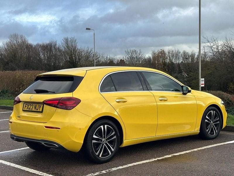 Used Mercedes A200 Executive 177 HP (130 kW) 2023 Yellow Hatchback