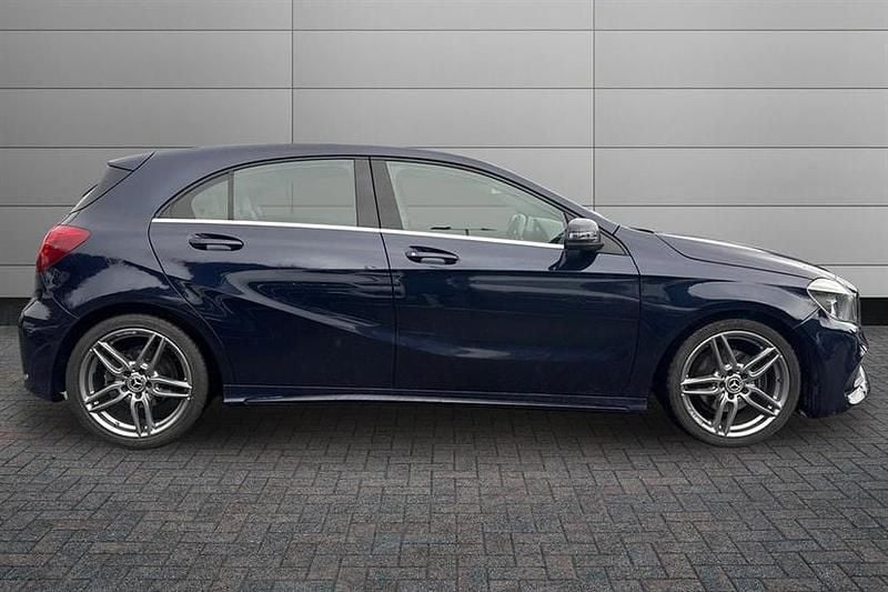 Used Mercedes A160 AMG line 102 HP (75 kW) 2017 Cavansite blue Hatchback
