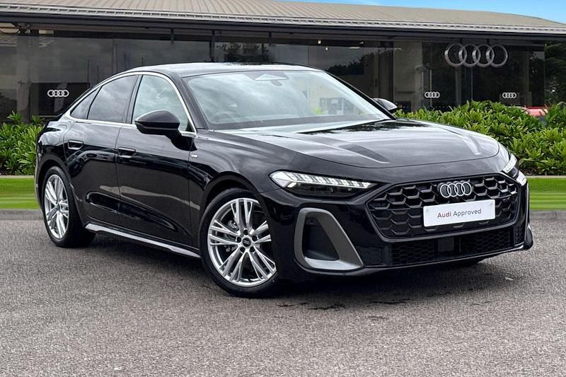 Black Used 2025 Audi A5 S-Line Sedan | £38,990 - Image 1/4