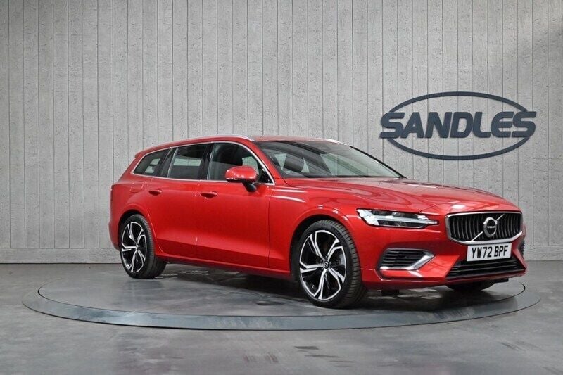 Red Used 2023 Volvo V60 Plus Estate | £30,299 (Fair price) - Image 1/4