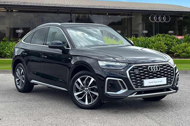 Black Used 2022 Audi Q5 Sportback S-Line SUV | £31,990 (Fair price) - Image 1/4