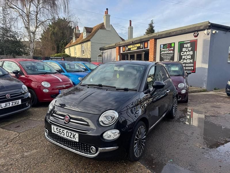 Black Used 2015 Fiat 500 Lounge Hatchback | £4,895 (Fair price) - Image 1/4