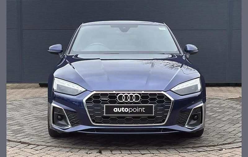 Used Audi A5 S-Line 261 HP (191 kW) 2021 Blue Coupe