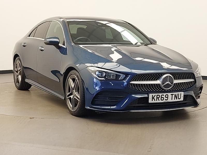 Blue Used 2019 Mercedes CLA220 AMG Line Premium Sedan | £20,498 (Fair price) - Image 1/4