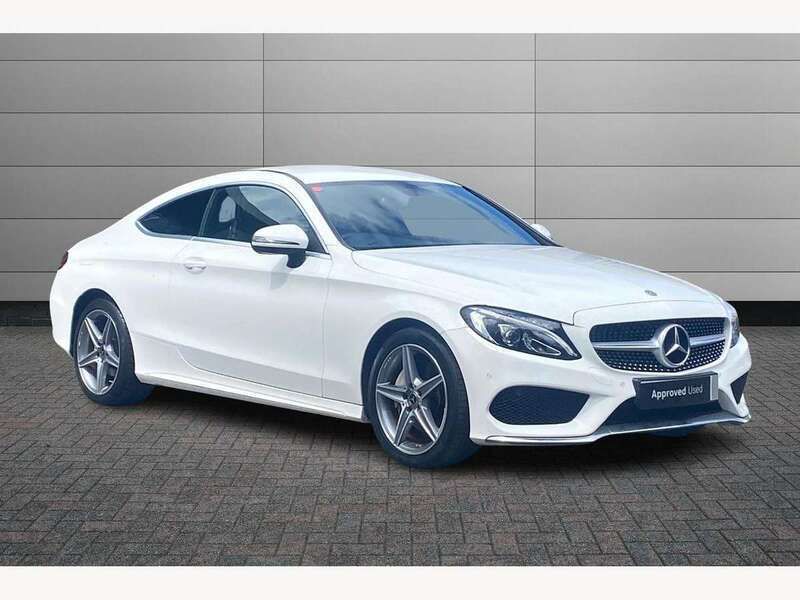 White Used 2017 Mercedes C220 AMG line Coupe | £18,350 (A bit pricey) - Image 1/4