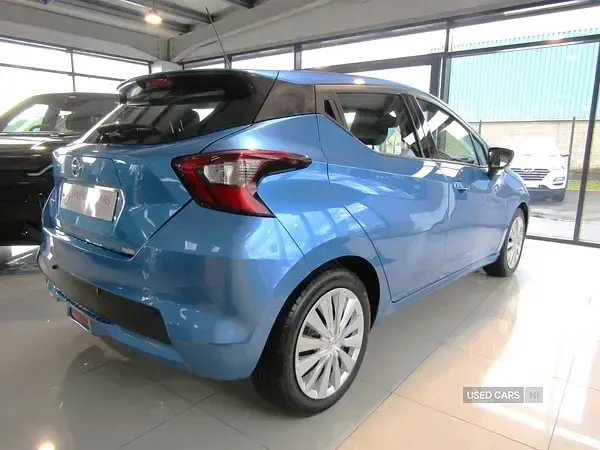 Used Nissan Micra Acenta 92 HP (67 kW) 2021 Blue Hatchback