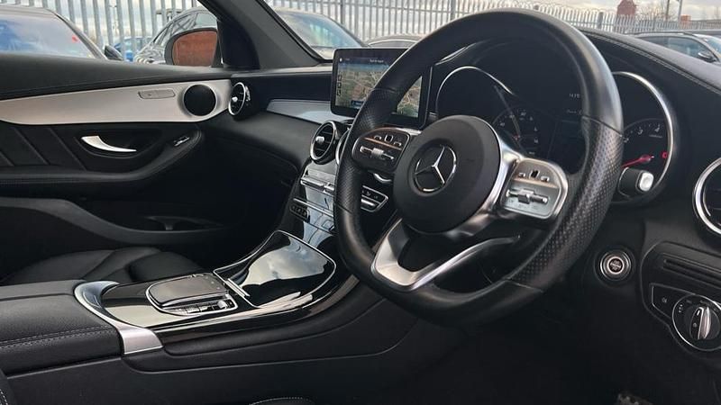 Used Mercedes GLC300 AMG line 258 HP (189 kW) 2022 White Coupe