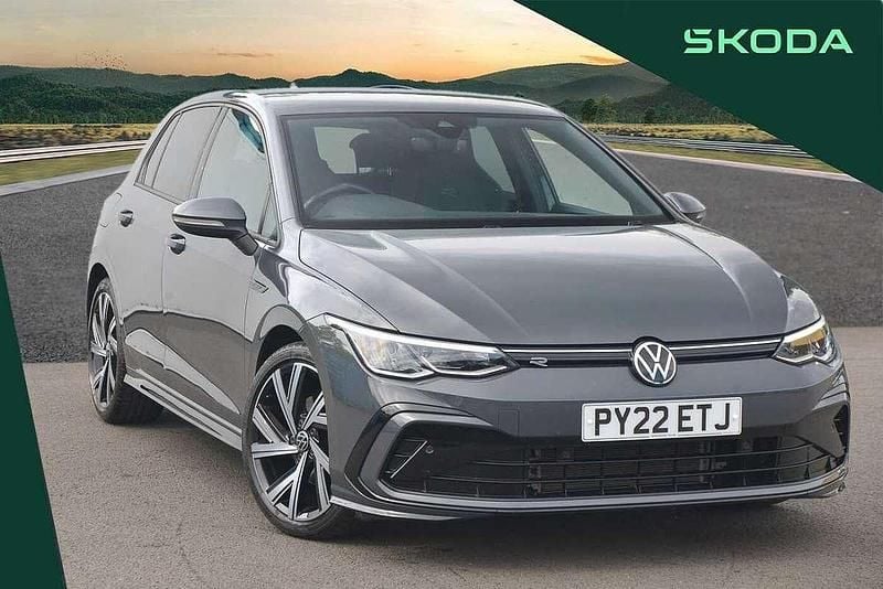 Grey Used 2022 VW Golf VIII R-line Hatchback | £20,495 (Fair price) - Image 1/4