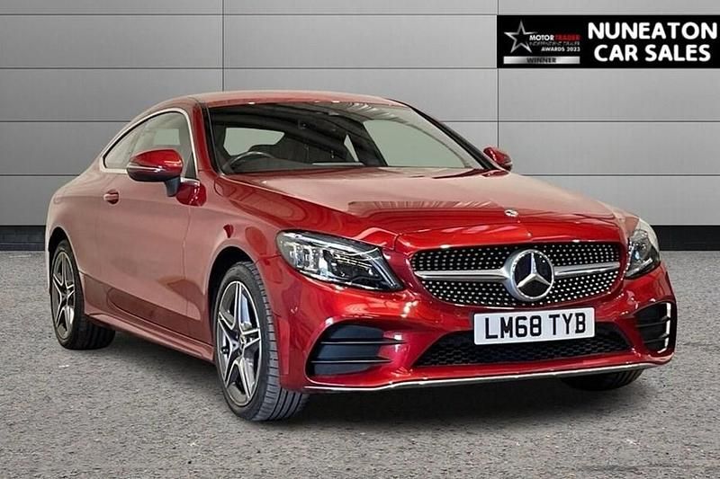 Red Used 2018 Mercedes C220 AMG Line Premium Coupe | £20,700 (Fair price) - Image 1/1