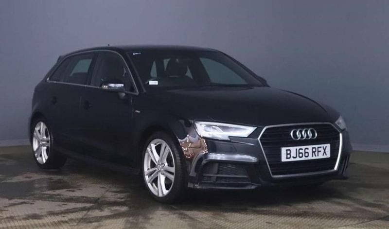 Used Audi A3 Sportback S-Line 2017 Black Hatchback