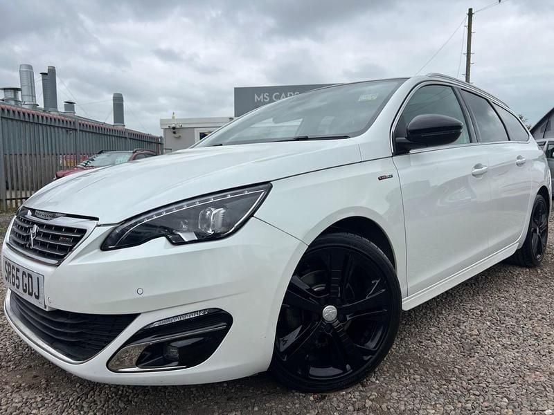White Used 2015 Peugeot 308 GT-line Estate | £7,450 (Good price) - Image 1/4