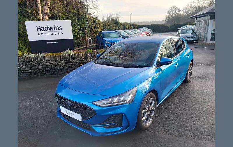 Blue Used 2022 Ford Focus ST-Line Hatchback | £14,495 (Fair price) - Image 1/4