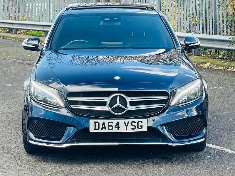 Used Mercedes C250 AMG Line Premium Plus 2014 Blue Sedan