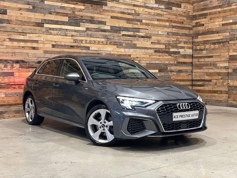 Grey Used 2021 Audi A3 Sportback e-tron S-Line Hatchback | £20,315 (Fair price) - Image 1/4