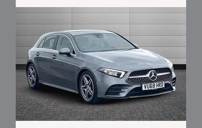 Mountain grey Used 2018 Mercedes A200 AMG line Hatchback | £16,295 (Fair price) - Image 1/2