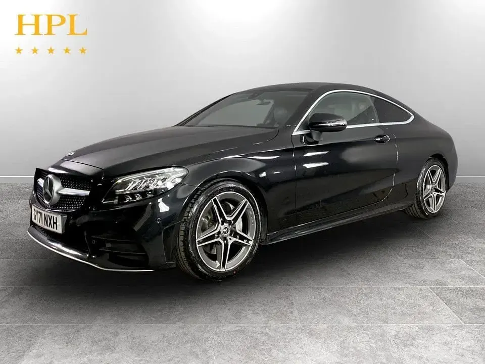 Used Mercedes C200 AMG line 2021 Black Coupe