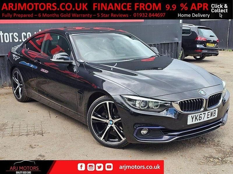 Black Used 2017 BMW 420 Sport Line Coupe | £11,995 (Fair price) - Image 1/4
