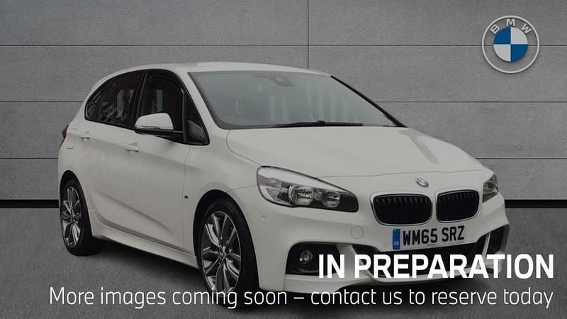 White Used 2015 BMW 218 Active Tourer M Sport MPV | £12,995 (Fair price) - Image 1/4