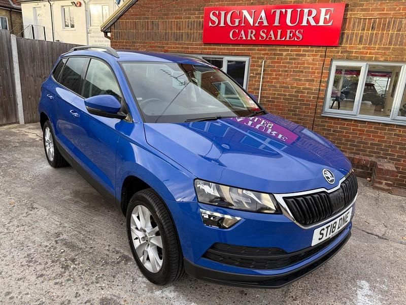 Blue Used 2018 Skoda Karoq SE Technology SUV | £12,495 (Super price) - Image 1/4