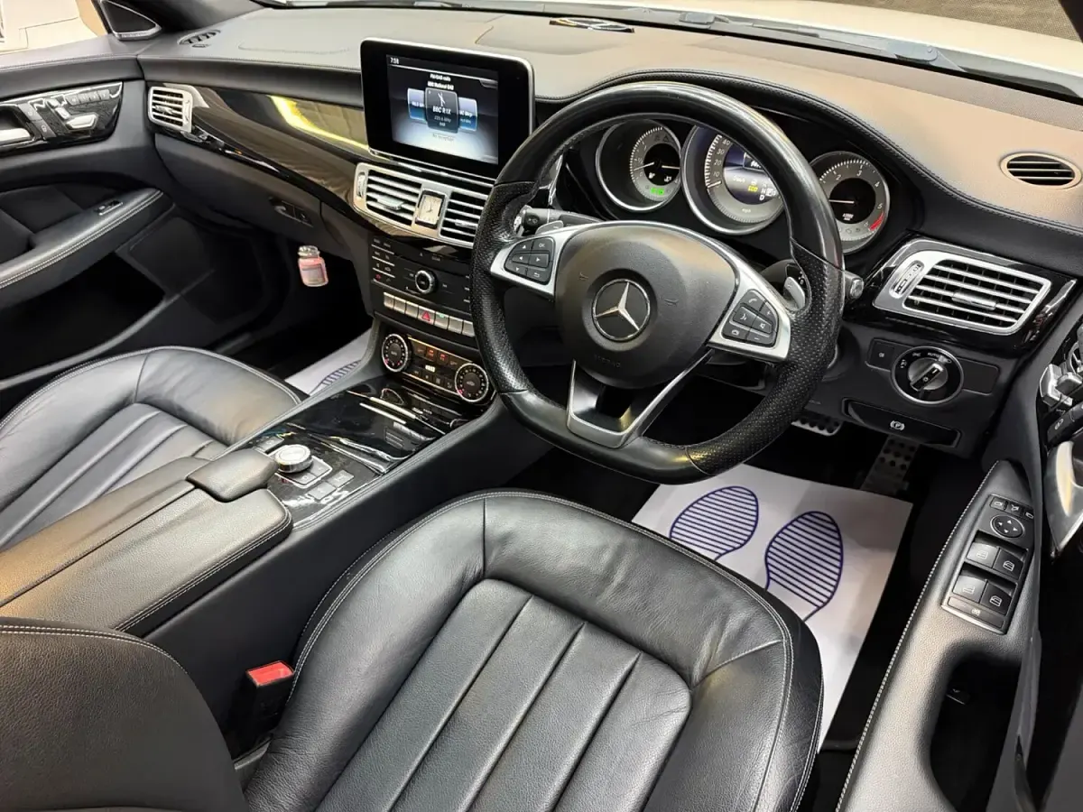 Used Mercedes CLS220 AMG line 2015 White Coupe