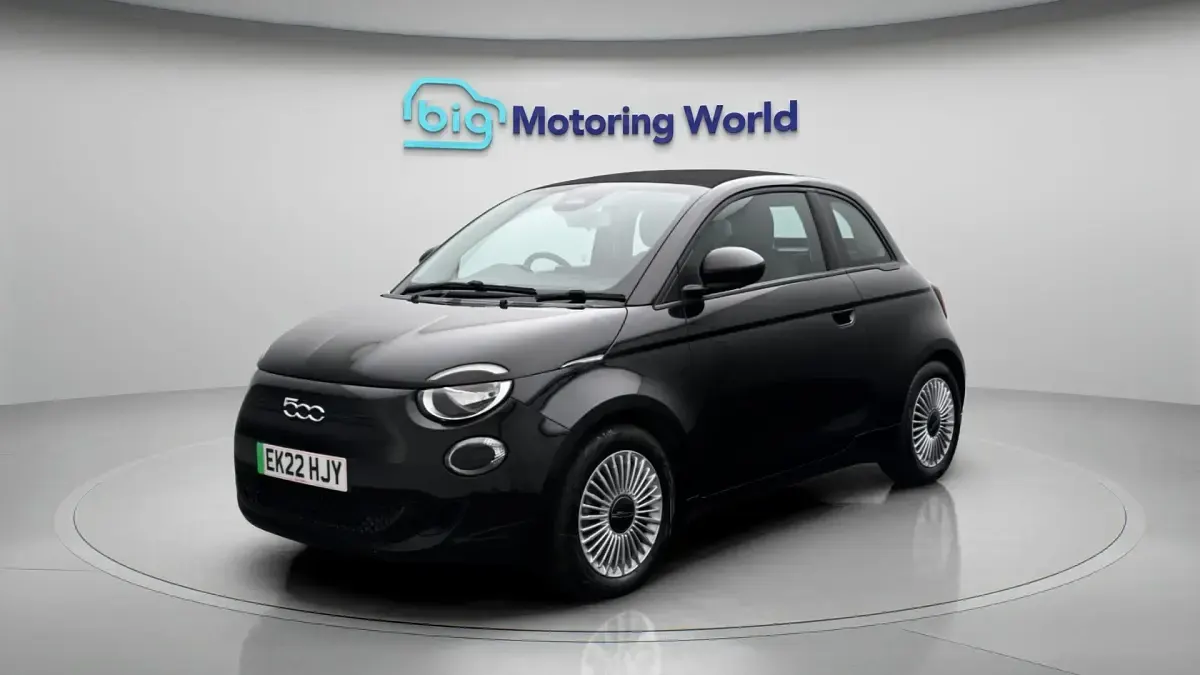 Used Fiat 500e Icon 86 kW (118 HP) 2022 Black Cabriolet