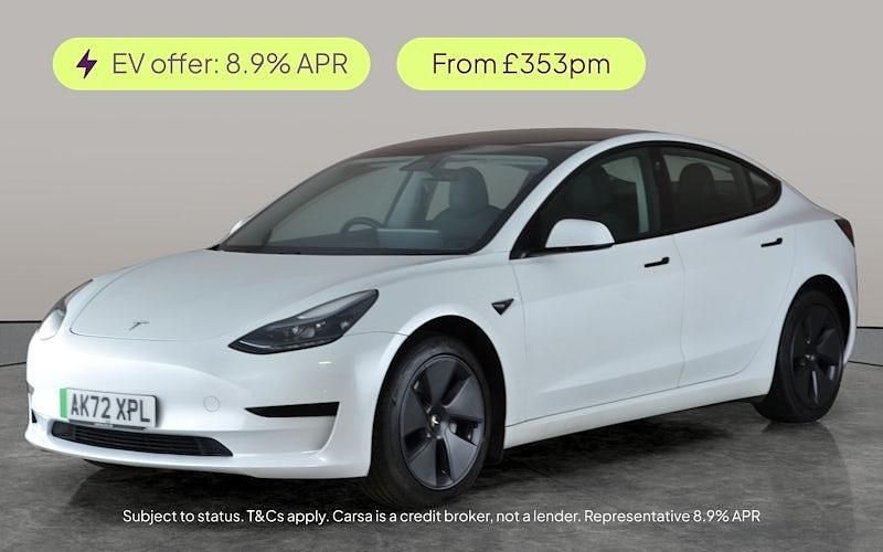 White Used 2022 Tesla Model 3 RWD Sedan | £20,042 (Fair price) - Image 1/2
