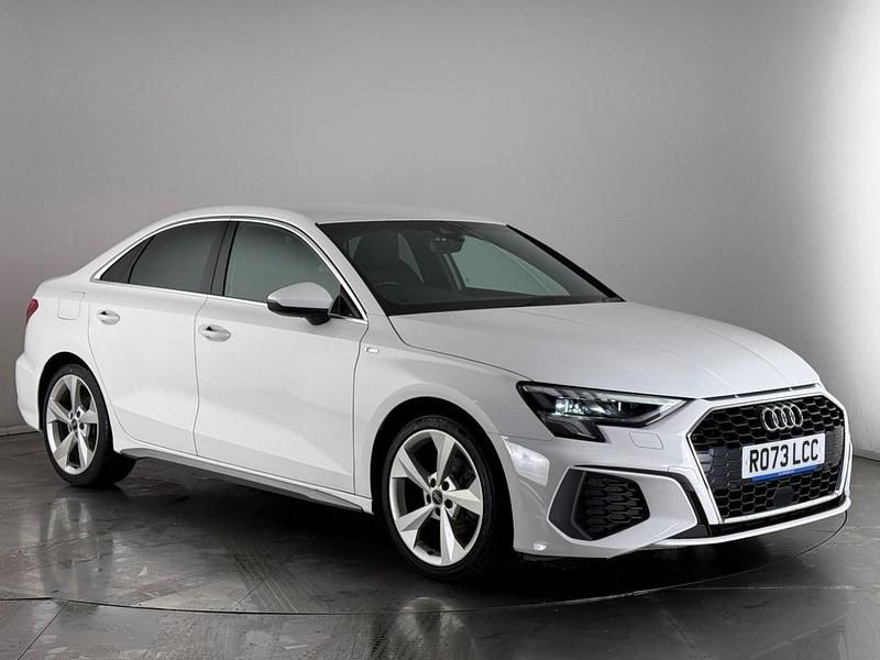 White Used 2023 Audi A3 S-Line Sedan | £21,400 (Good price) - Image 1/4