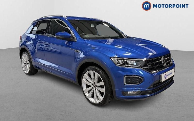 Blue Used 2021 VW T-Roc R-line SUV | £18,899 (Good price) - Image 1/4
